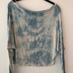 billabong off the shoulder tie dye top